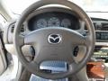 2002 Mazda 626 Beige Interior Steering Wheel Photo