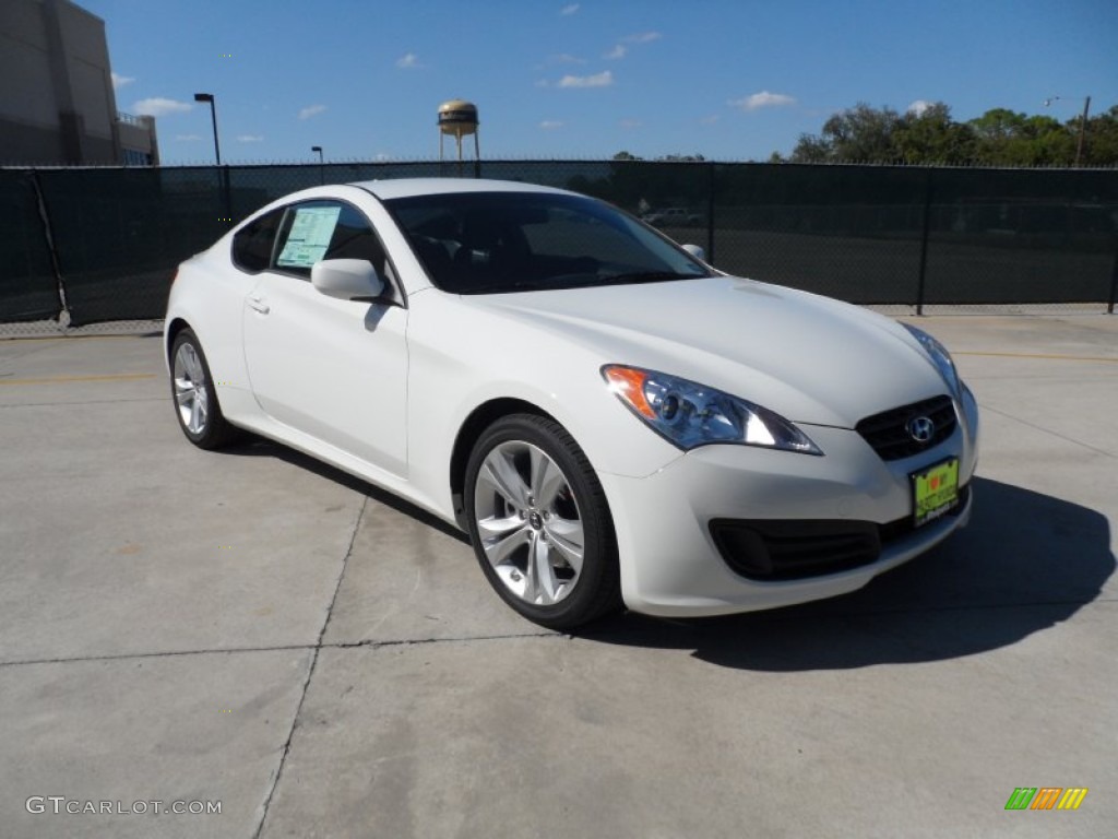 2012 Genesis Coupe 2.0T - Karussell White / Black Cloth photo #1