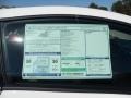  2012 Genesis Coupe 2.0T Window Sticker