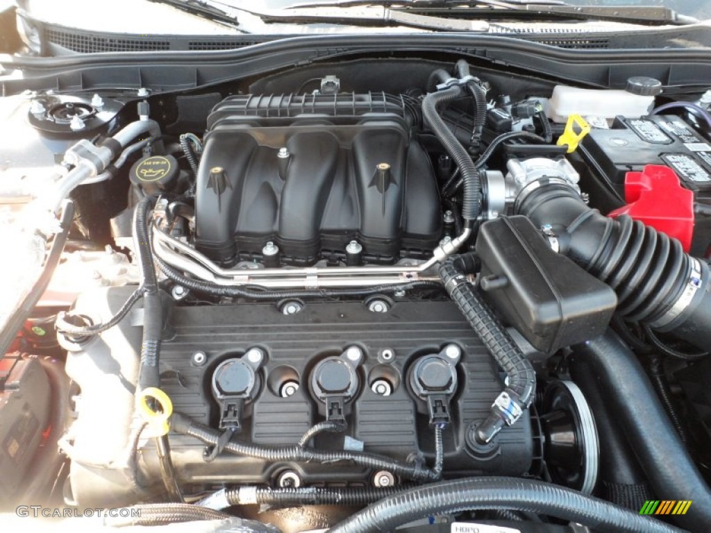 2012 Ford Fusion SEL V6 3.0 Liter Flex-Fuel DOHC 24-Valve VVT Duratec V6 Engine Photo #55398843