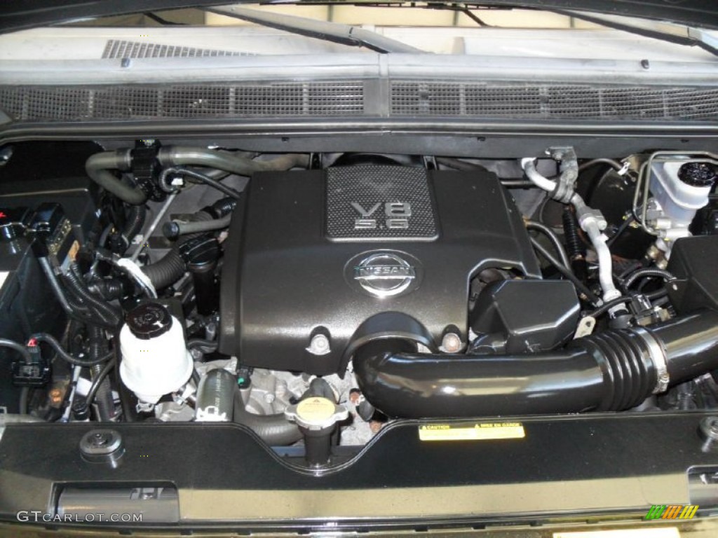 2008 Nissan Titan SE Crew Cab 4x4 5.6 Liter DOHC 32-Valve CVTCS V8 Engine Photo #55399005