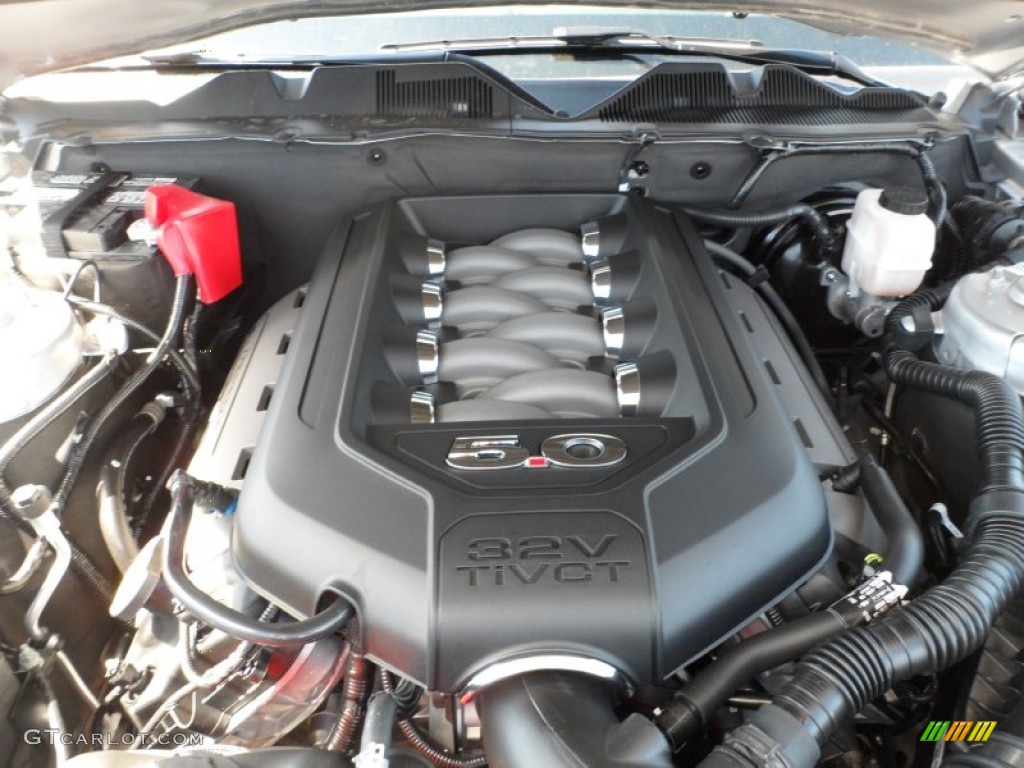 2012 Ford Mustang GT Coupe 5.0 Liter DOHC 32-Valve Ti-VCT V8 Engine Photo #55400538
