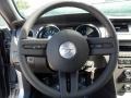 Charcoal Black 2012 Ford Mustang GT Coupe Steering Wheel