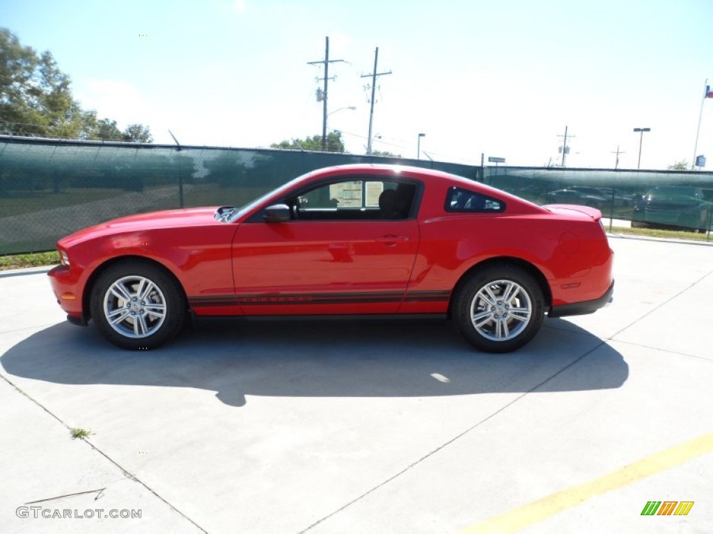 2012 Mustang V6 Coupe - Race Red / Charcoal Black photo #6