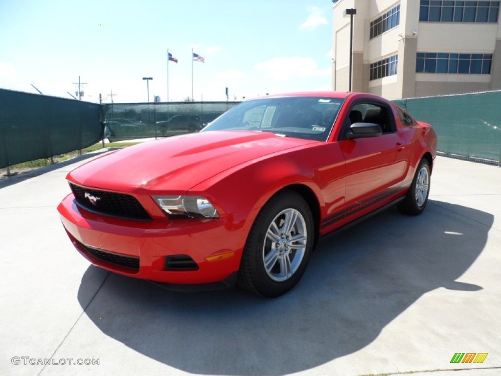 2012 Mustang V6 Coupe - Race Red / Charcoal Black photo #7