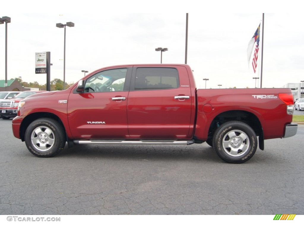 Salsa Red Pearl 2007 Toyota Tundra Limited CrewMax Exterior Photo #55403562