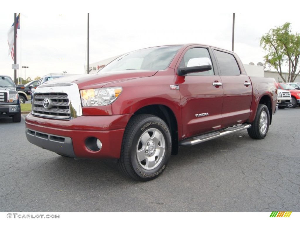 Salsa Red Pearl 2007 Toyota Tundra Limited CrewMax Exterior Photo #55403569