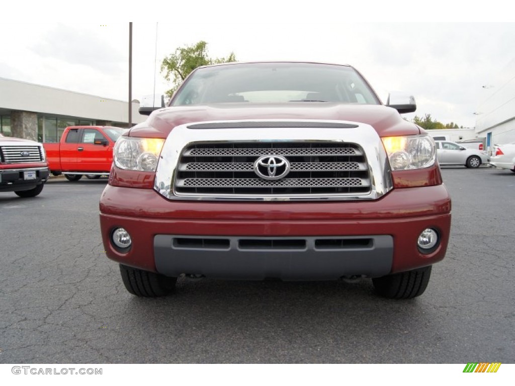 2007 Tundra Limited CrewMax - Salsa Red Pearl / Red Rock photo #7