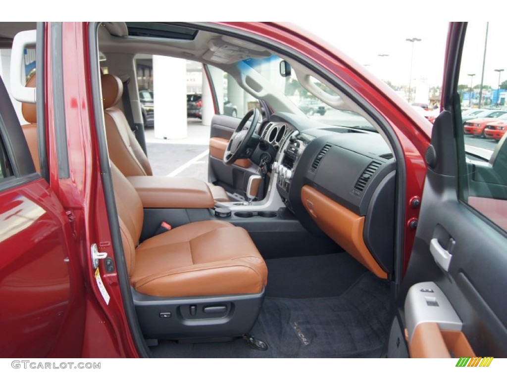 Red Rock Interior 2007 Toyota Tundra Limited CrewMax Photo #55403622