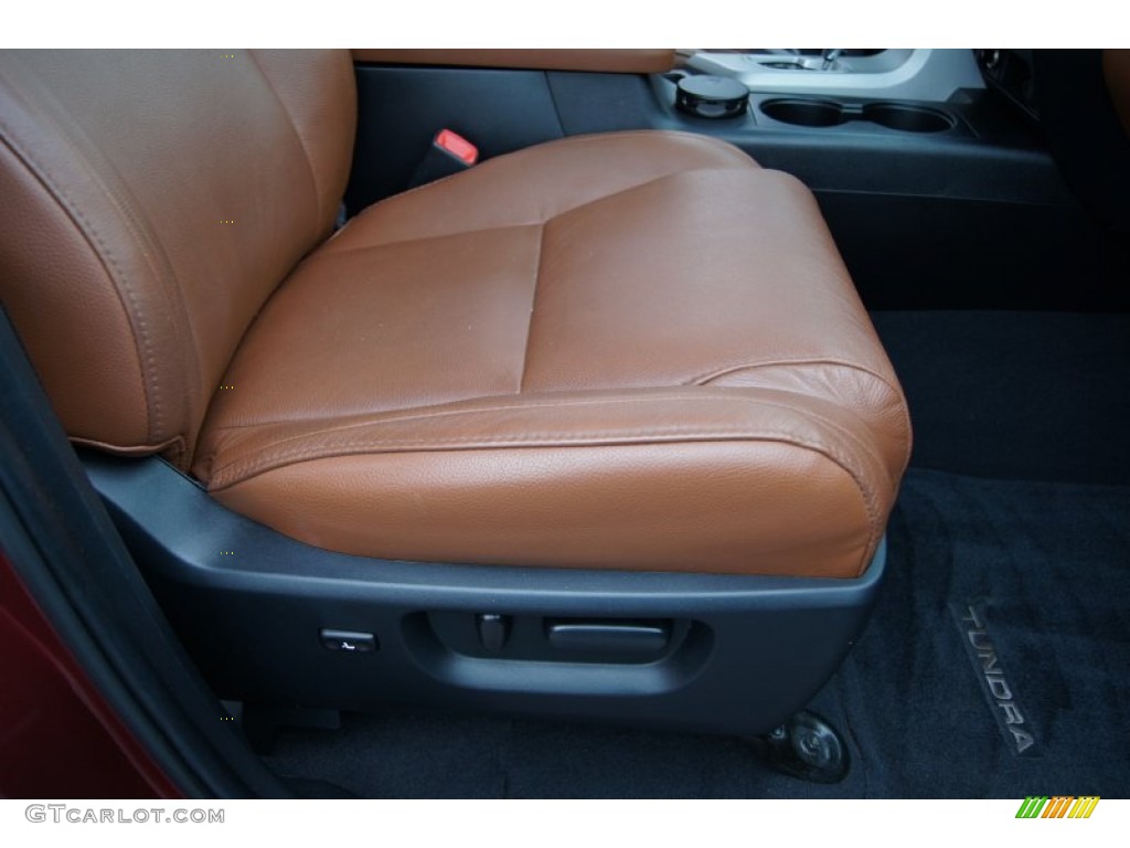 2007 Tundra Limited CrewMax - Salsa Red Pearl / Red Rock photo #13
