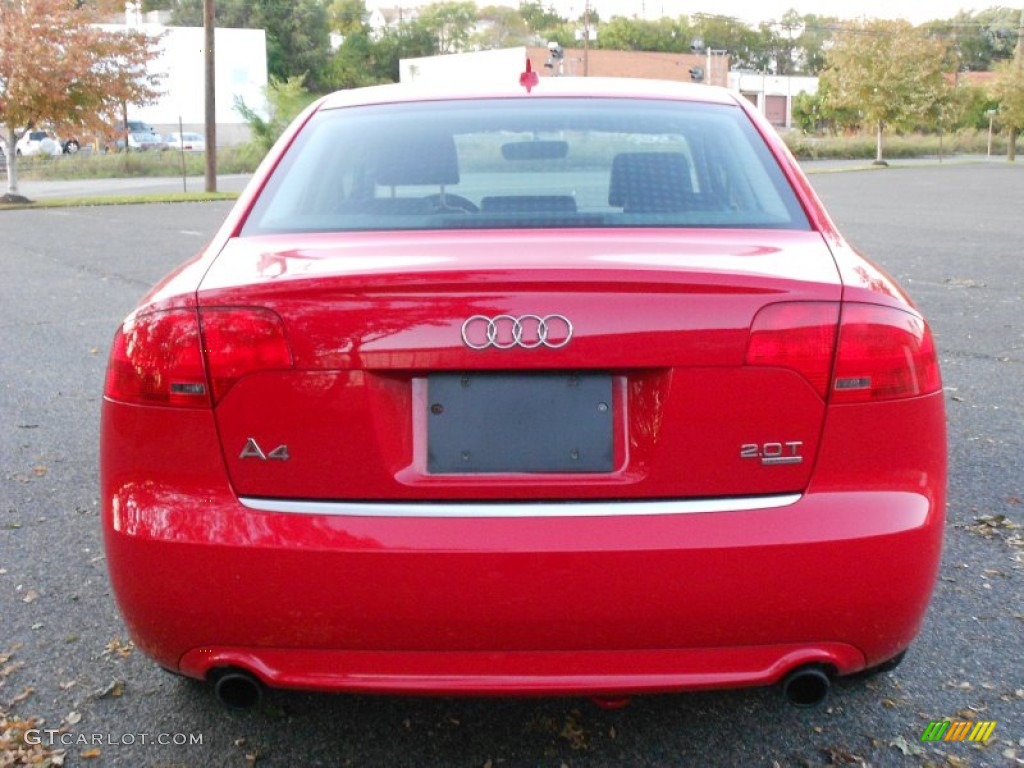 2008 A4 2.0T quattro S-Line Sedan - Brilliant Red / Black photo #8