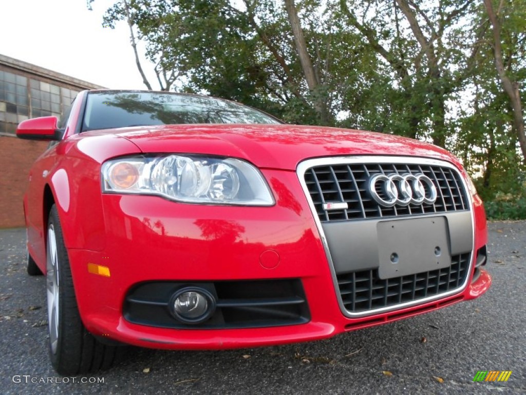 2008 A4 2.0T quattro S-Line Sedan - Brilliant Red / Black photo #12