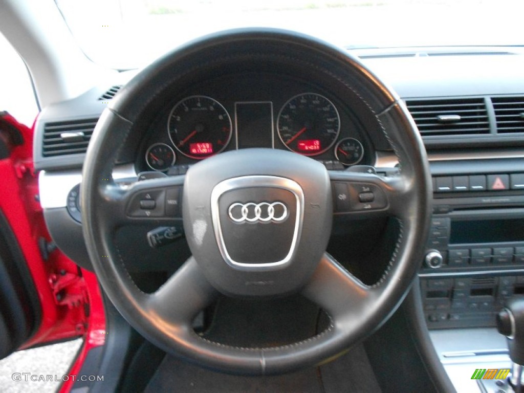 2008 A4 2.0T quattro S-Line Sedan - Brilliant Red / Black photo #15