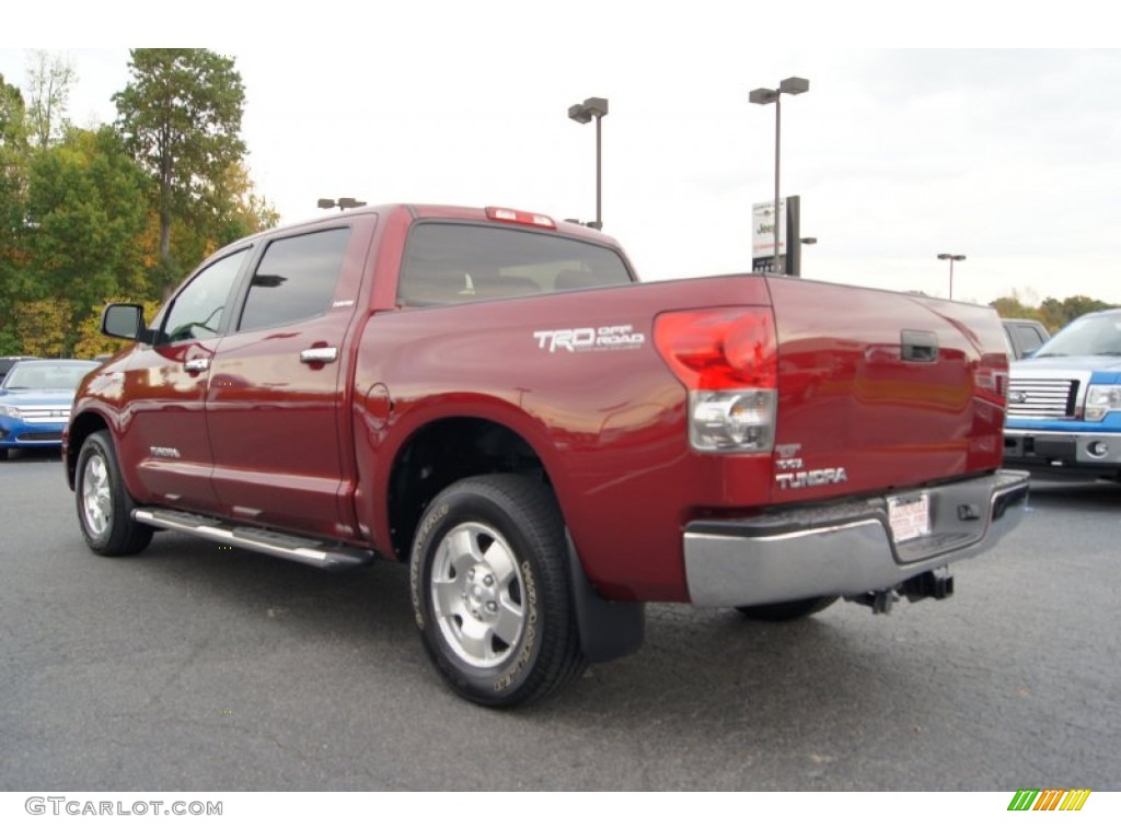 2007 Tundra Limited CrewMax - Salsa Red Pearl / Red Rock photo #45