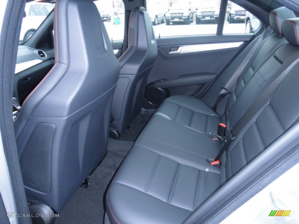 AMG Edition 1 Black Nappa/Red Stitching Interior 2012 Mercedes-Benz C 63 AMG Edition 1 Sedan Photo #55406400