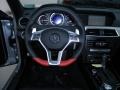 AMG Edition 1 Black Nappa/Red Stitching Steering Wheel Photo for 2012 Mercedes-Benz C #55406406