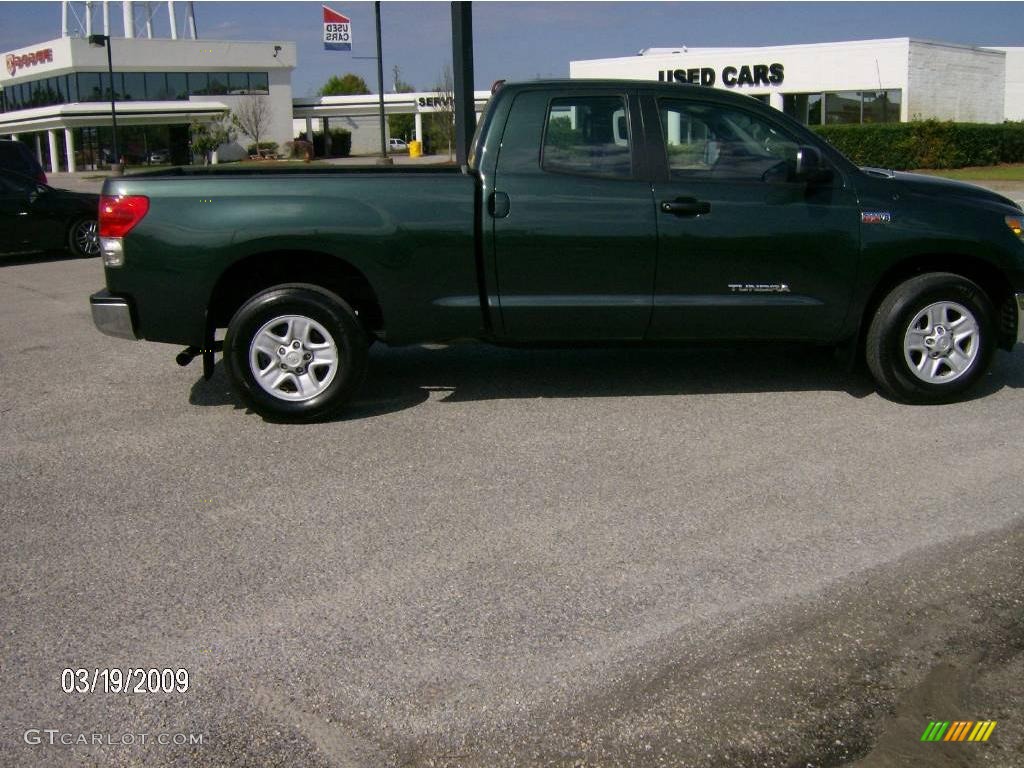 2008 Tundra SR5 Double Cab - Timberland Green Mica / Graphite Gray photo #2