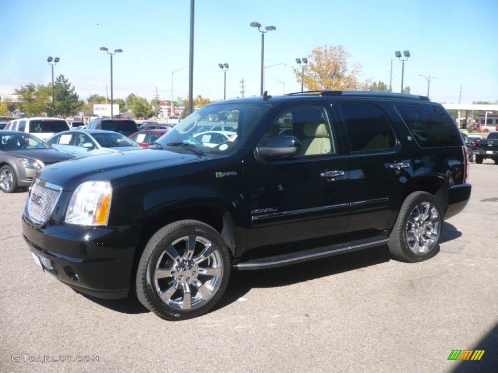 Onyx Black 2011 GMC Yukon Hybrid Denali 4x4 Exterior Photo #55406565