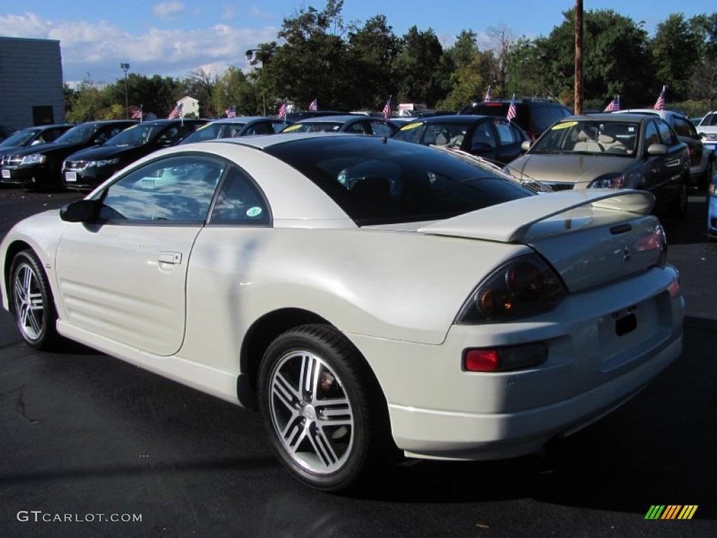 2003 Eclipse GTS Coupe - Dover White Pearl / Sand Blast photo #2