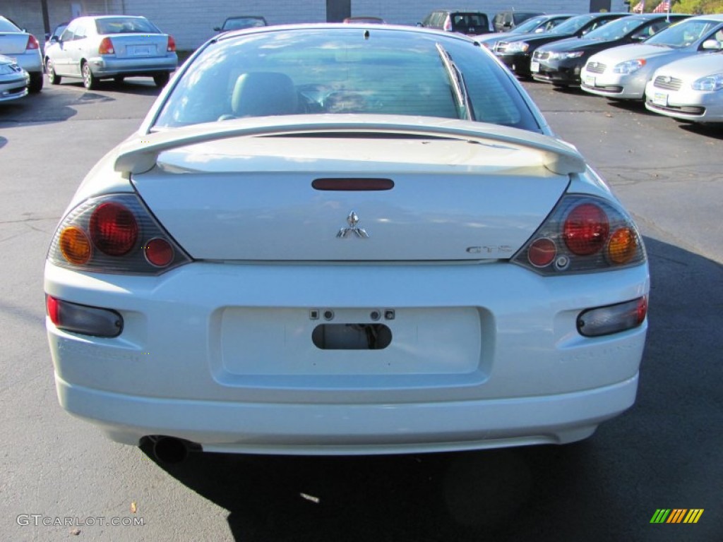 2003 Eclipse GTS Coupe - Dover White Pearl / Sand Blast photo #14