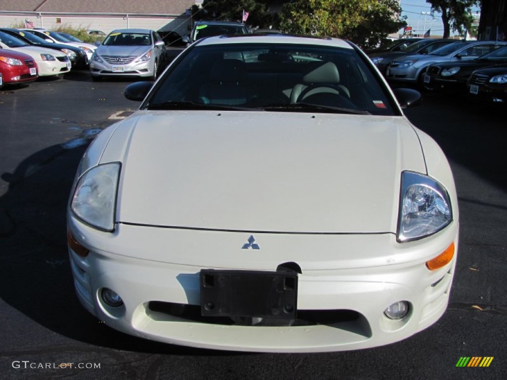 2003 Eclipse GTS Coupe - Dover White Pearl / Sand Blast photo #18