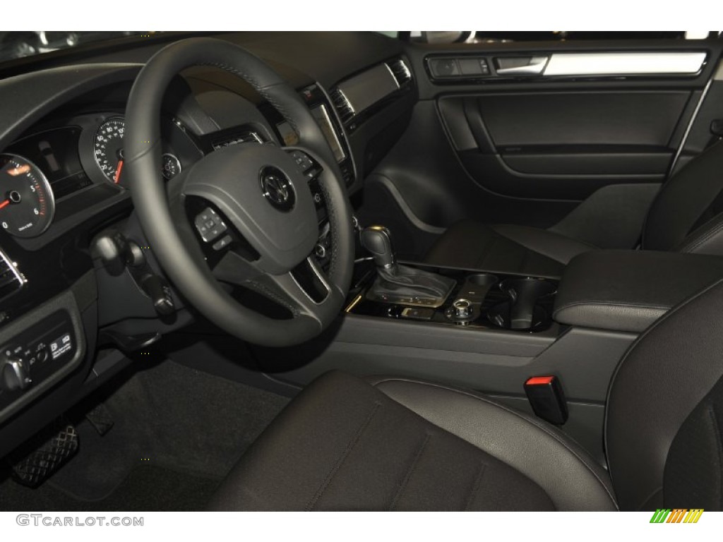 Black Anthracite Interior 2012 Volkswagen Touareg TDI Sport 4XMotion Photo #55407060