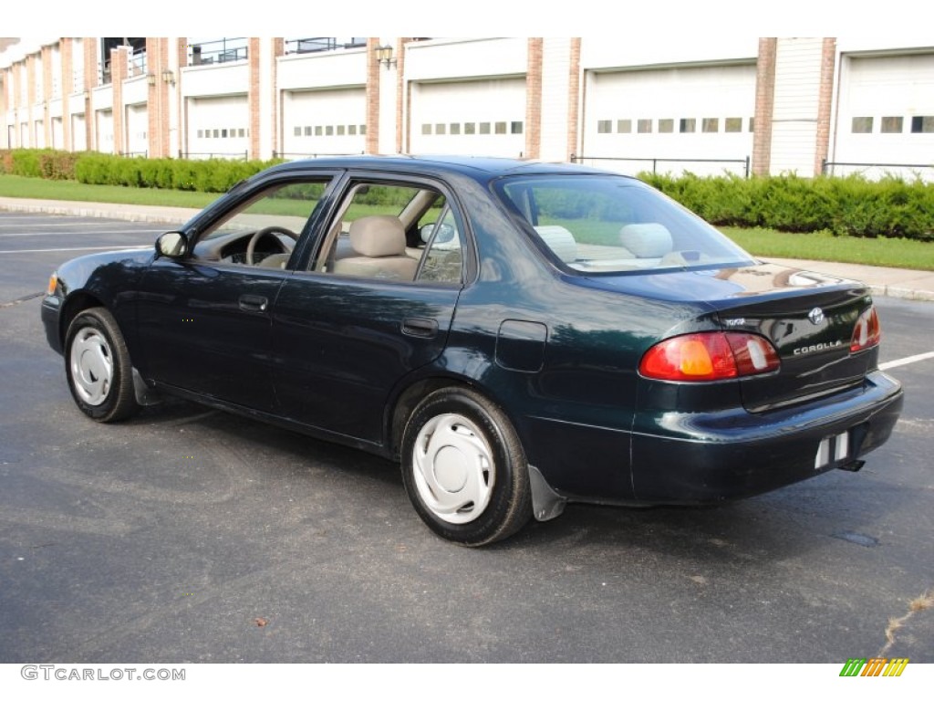 1999 Corolla VE - Dark Emerald Pearl / Pebble Beige photo #4