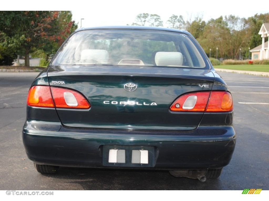 1999 Corolla VE - Dark Emerald Pearl / Pebble Beige photo #5