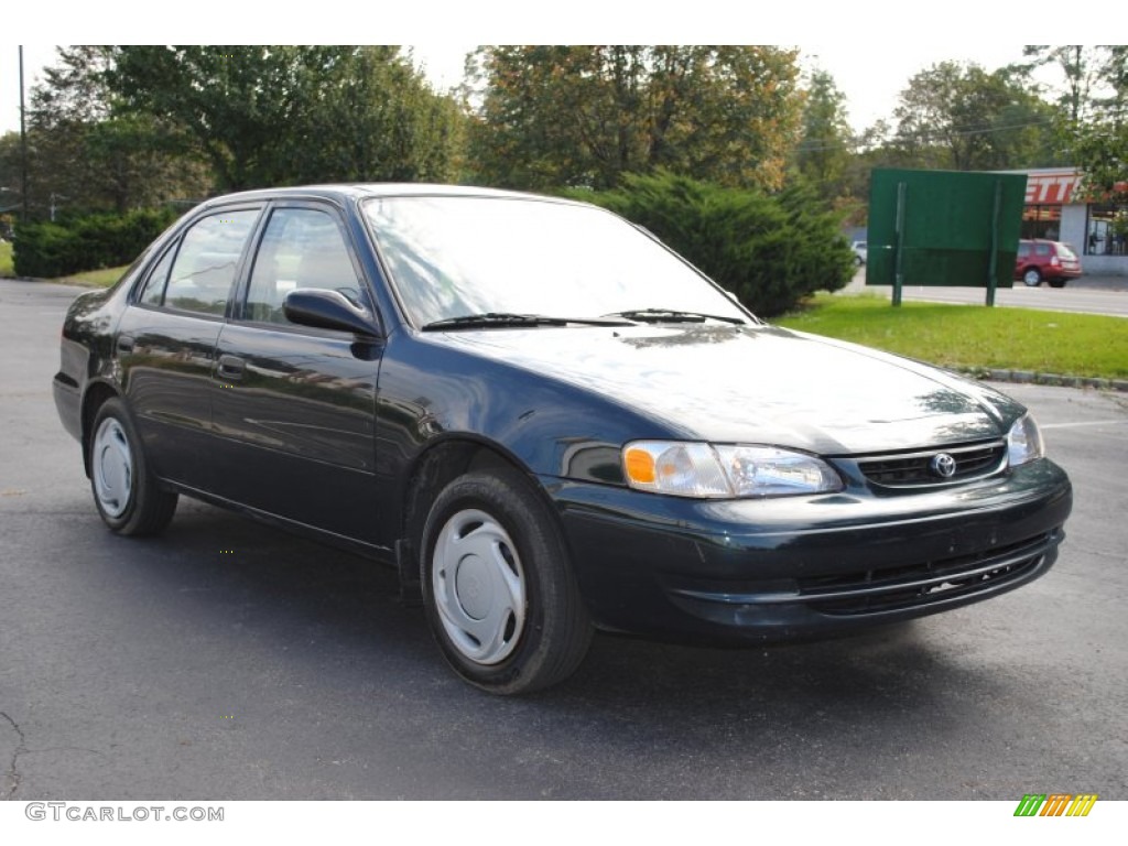 1999 Corolla VE - Dark Emerald Pearl / Pebble Beige photo #7