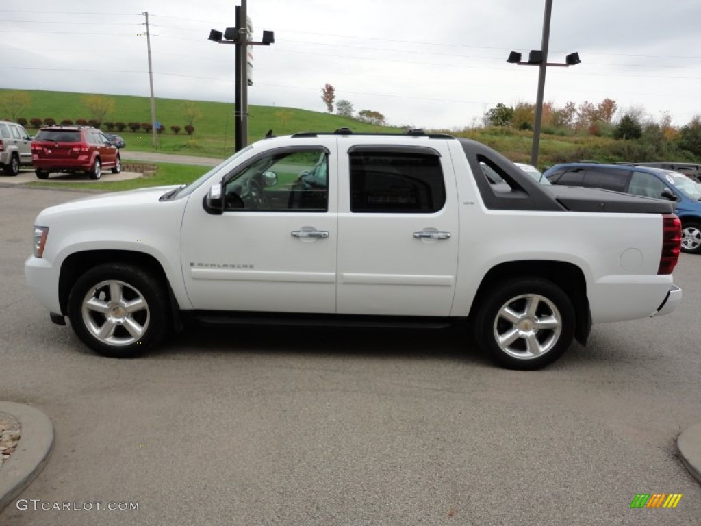 Summit White 2008 Chevrolet Avalanche LTZ 4x4 Exterior Photo #55408701