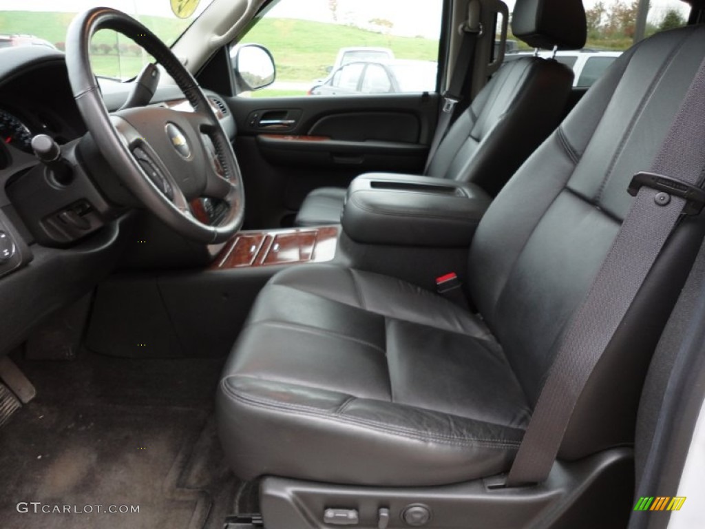 Ebony Interior 2008 Chevrolet Avalanche LTZ 4x4 Photo #55408767