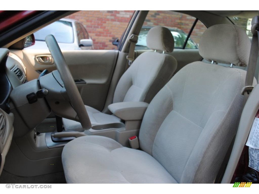 2002 Galant ES - Patriot Red Pearl / Tan photo #11