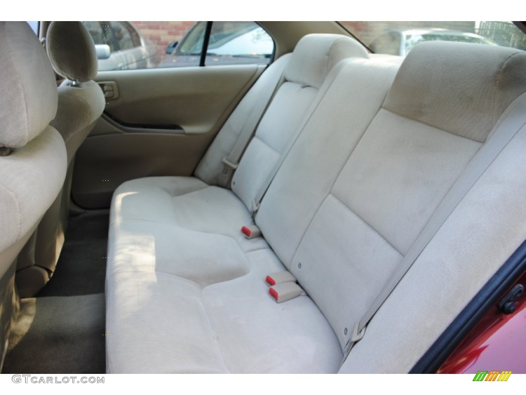 2002 Galant ES - Patriot Red Pearl / Tan photo #15
