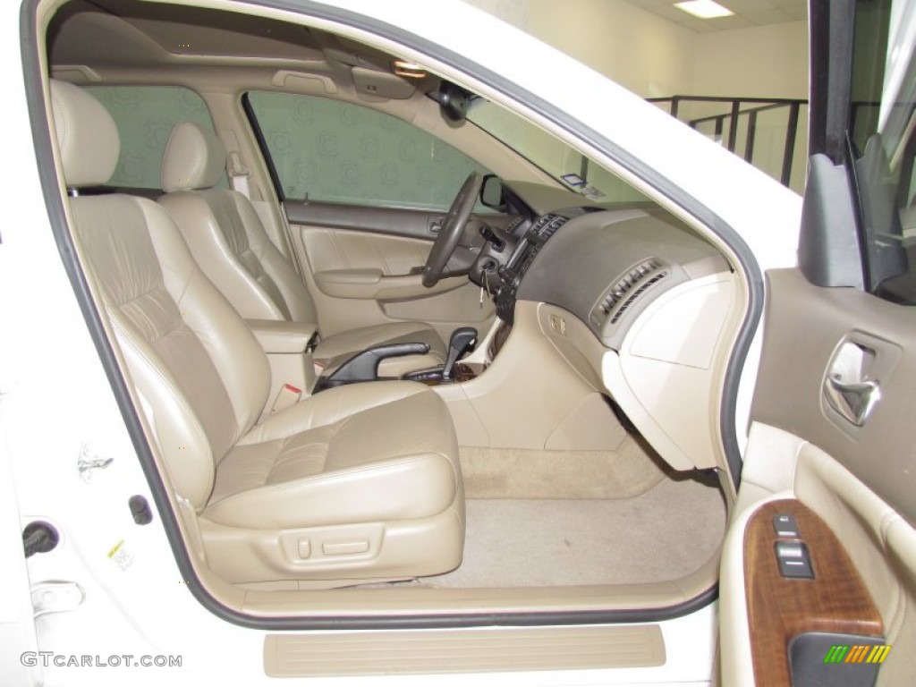2007 Accord EX-L V6 Sedan - Taffeta White / Ivory photo #9