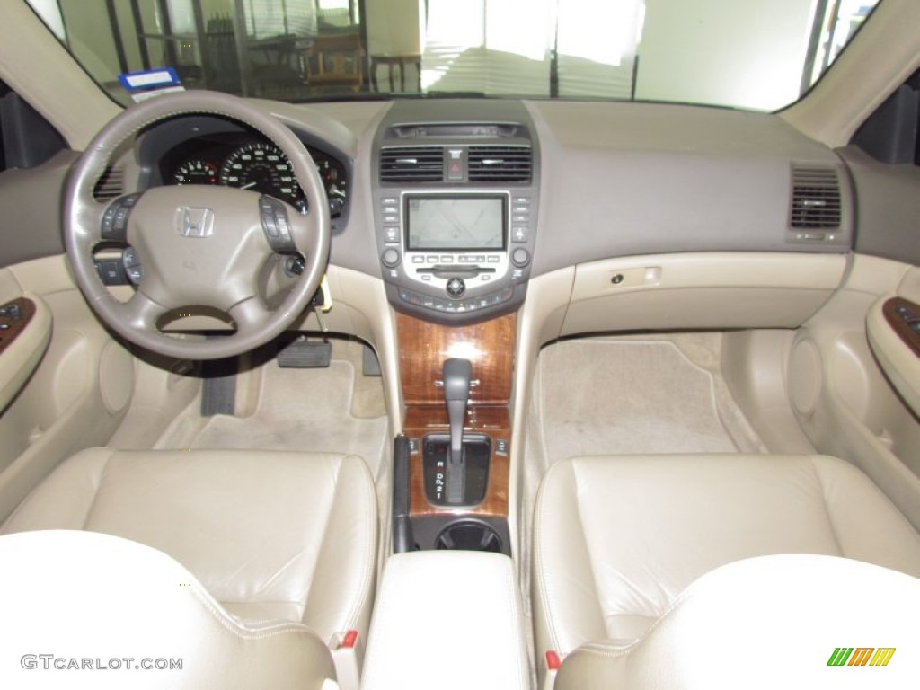 2007 Accord EX-L V6 Sedan - Taffeta White / Ivory photo #13