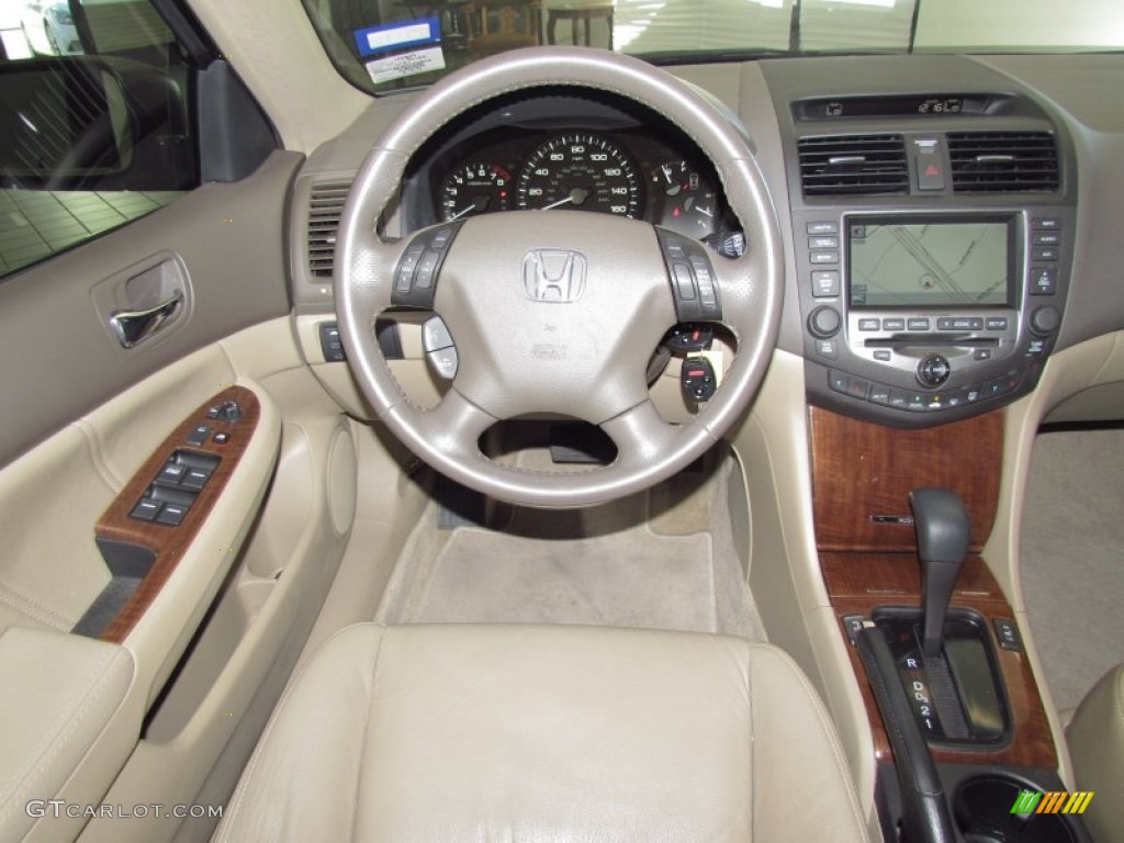 2007 Accord EX-L V6 Sedan - Taffeta White / Ivory photo #14