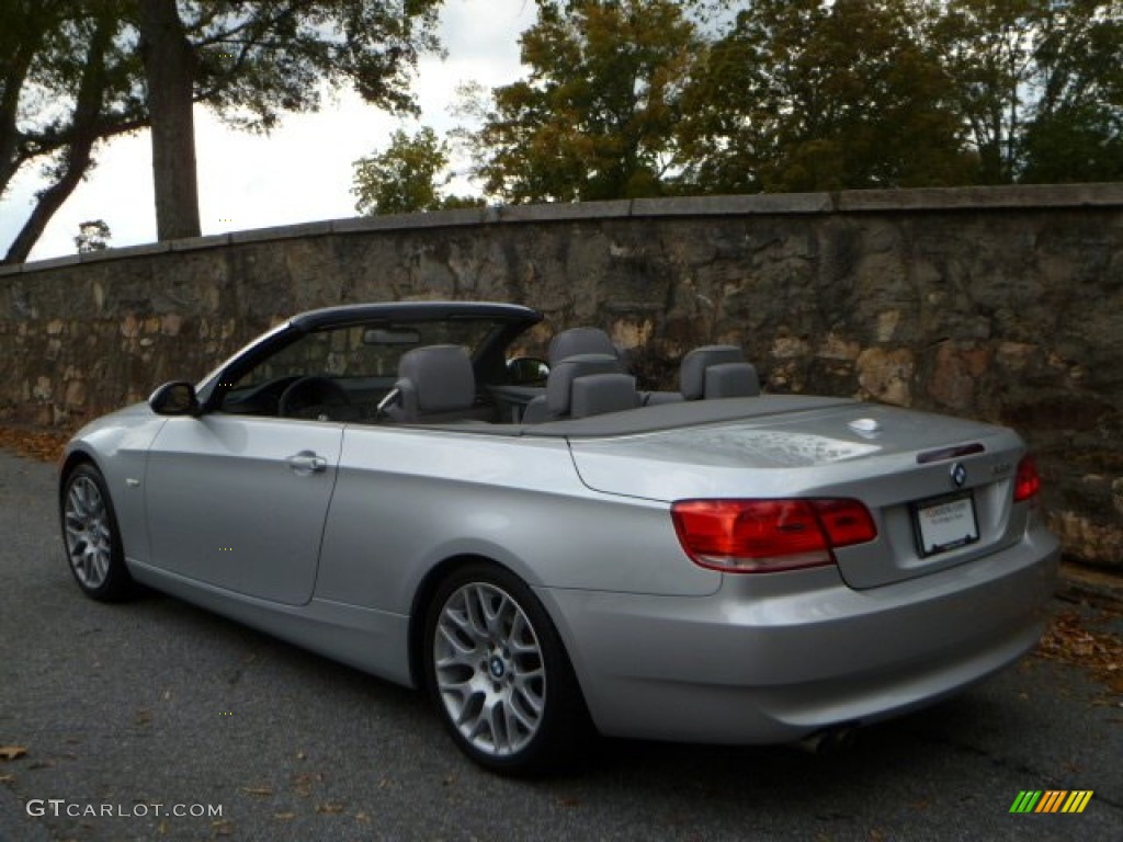 2007 3 Series 328i Convertible - Titanium Silver Metallic / Grey photo #4