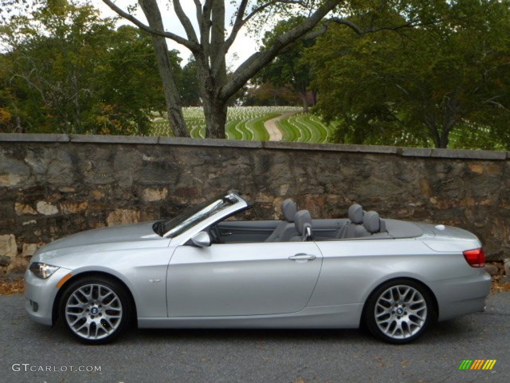 2007 3 Series 328i Convertible - Titanium Silver Metallic / Grey photo #6