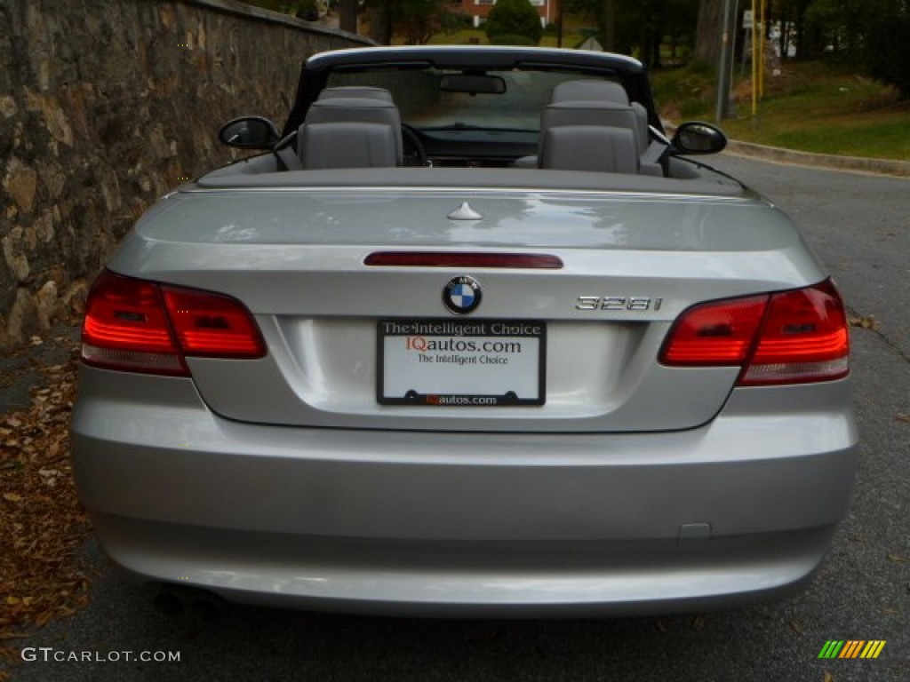 2007 3 Series 328i Convertible - Titanium Silver Metallic / Grey photo #12