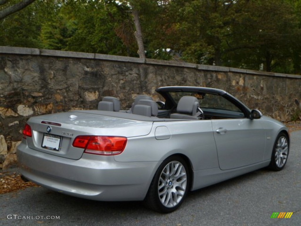 2007 3 Series 328i Convertible - Titanium Silver Metallic / Grey photo #13