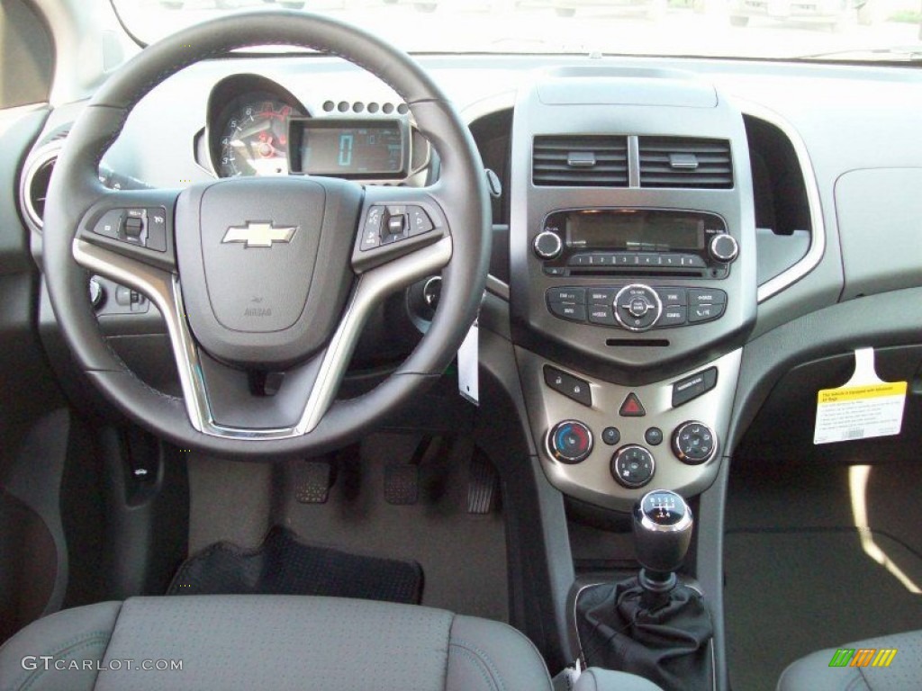 2012 Chevrolet Sonic LTZ Hatch Dark Pewter/Dark Titanium Dashboard Photo #55410441