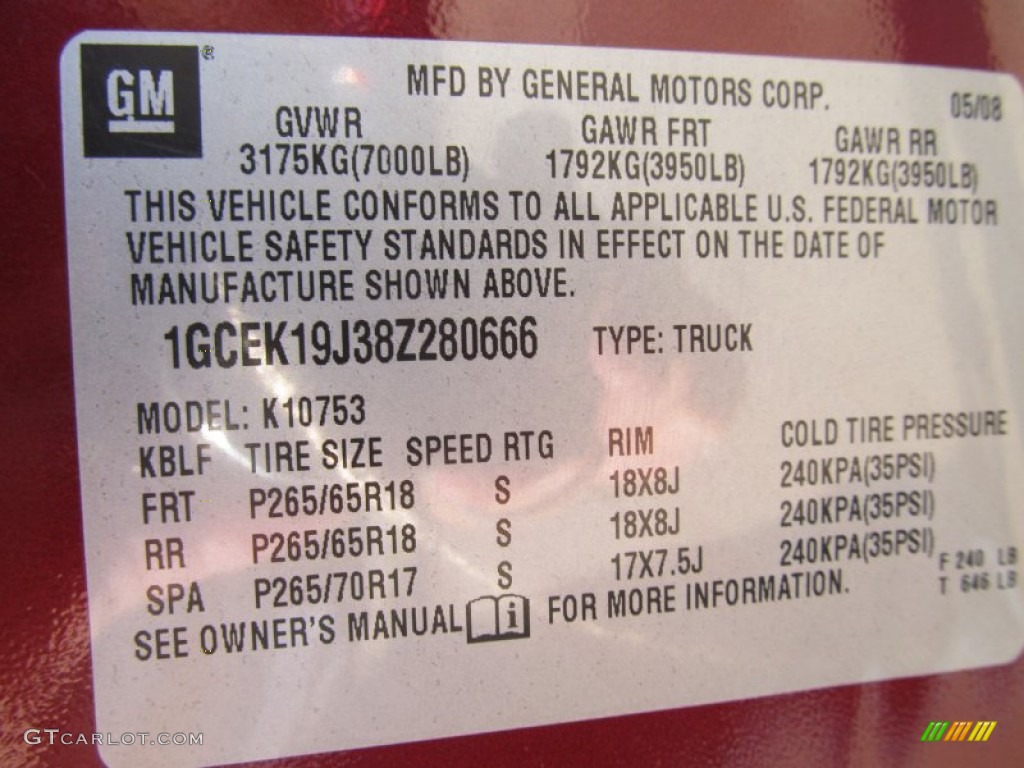 2008 Silverado 1500 LT Extended Cab 4x4 - Deep Ruby Metallic / Ebony photo #14