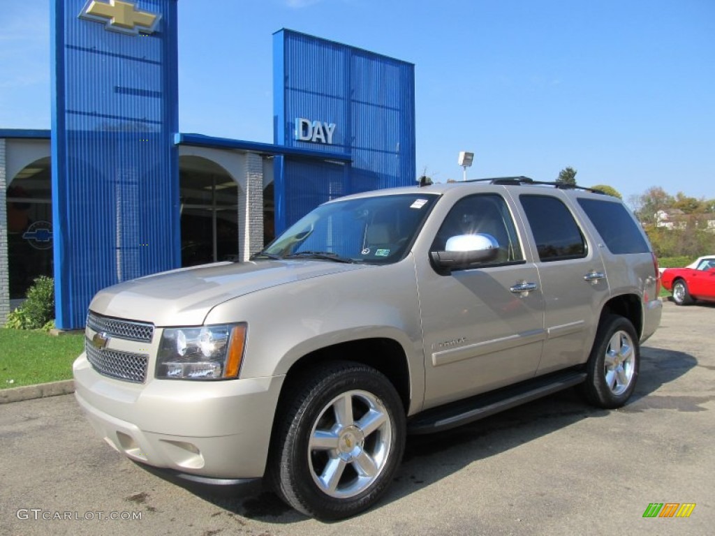 2008 Tahoe LTZ 4x4 - Gold Mist Metallic / Light Cashmere/Ebony photo #1