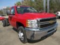 Victory Red 2012 Chevrolet Silverado 3500HD WT Regular Cab Chassis Exterior