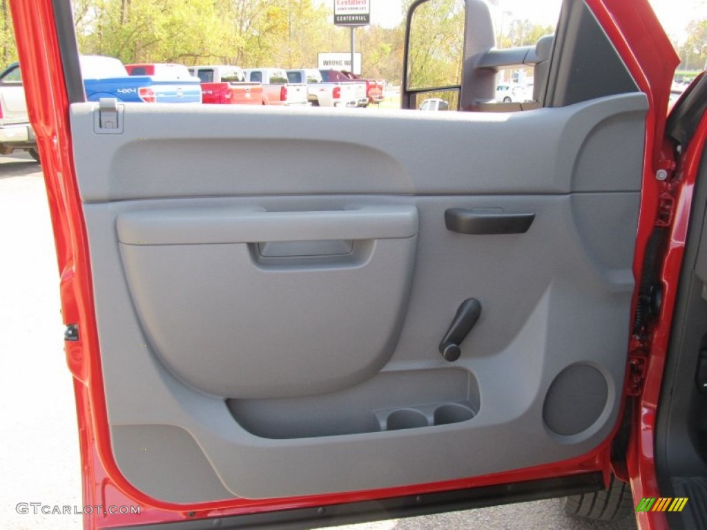 2012 Chevrolet Silverado 3500HD WT Regular Cab Chassis Dark Titanium Door Panel Photo #55411521