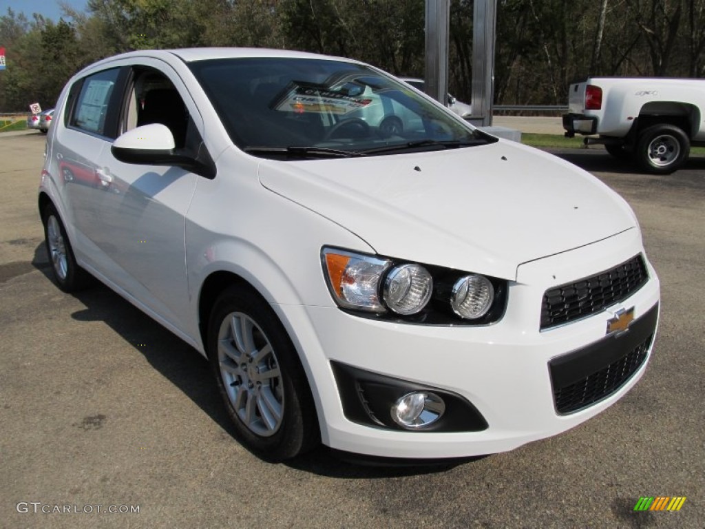 2012 Sonic LT Hatch - Summit White / Jet Black/Dark Titanium photo #5