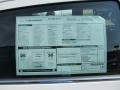 2012 Chevrolet Sonic LT Hatch Window Sticker
