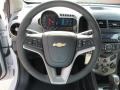 Jet Black/Dark Titanium 2012 Chevrolet Sonic LT Hatch Steering Wheel