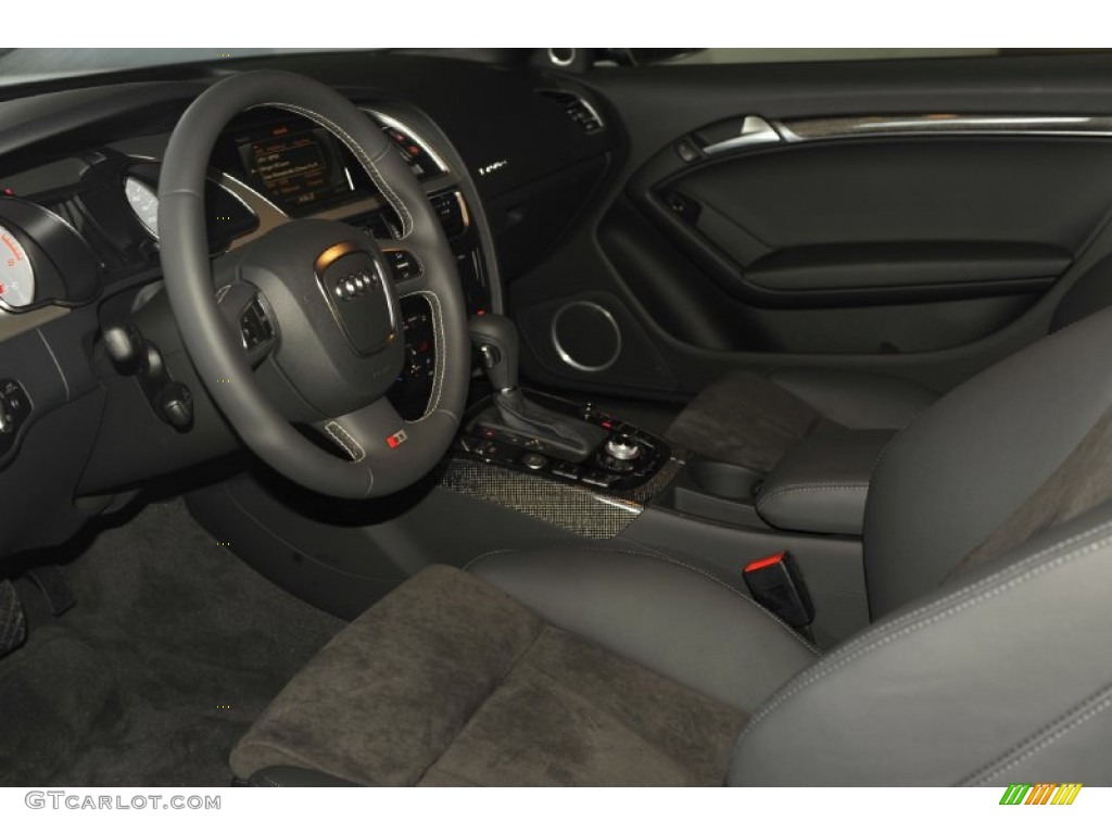 Black Interior 2012 Audi S5 4.2 FSI quattro Coupe Photo #55412121