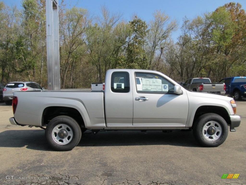 Sheer Silver Metallic 2012 Chevrolet Colorado Work Truck Extended Cab Exterior Photo #55412195